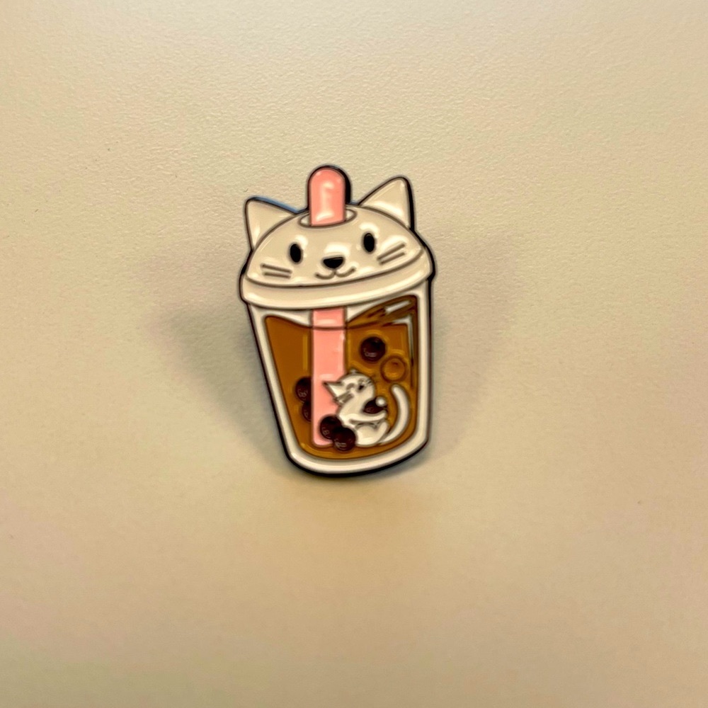 Kitty Boba Enamel Pin